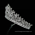 Silver Indian Wedding Crown Noble Rhinestone Crystal princess Queen Bridal Ballet Tiara for Women